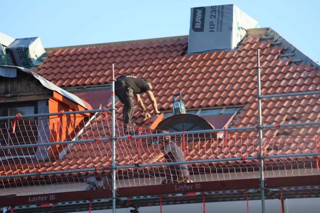 Roofing work in progress — local SEO guide for UK roofing companies